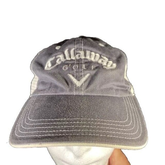 Callaway Golf Hat Adult Gray‎ Strapback Adjustable Baseball Cap - Picture 1 of 8